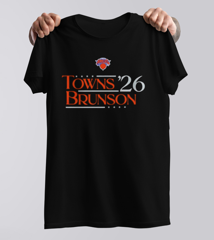 New York Knicks Towns Brunson '26 Campaign T-Shirt