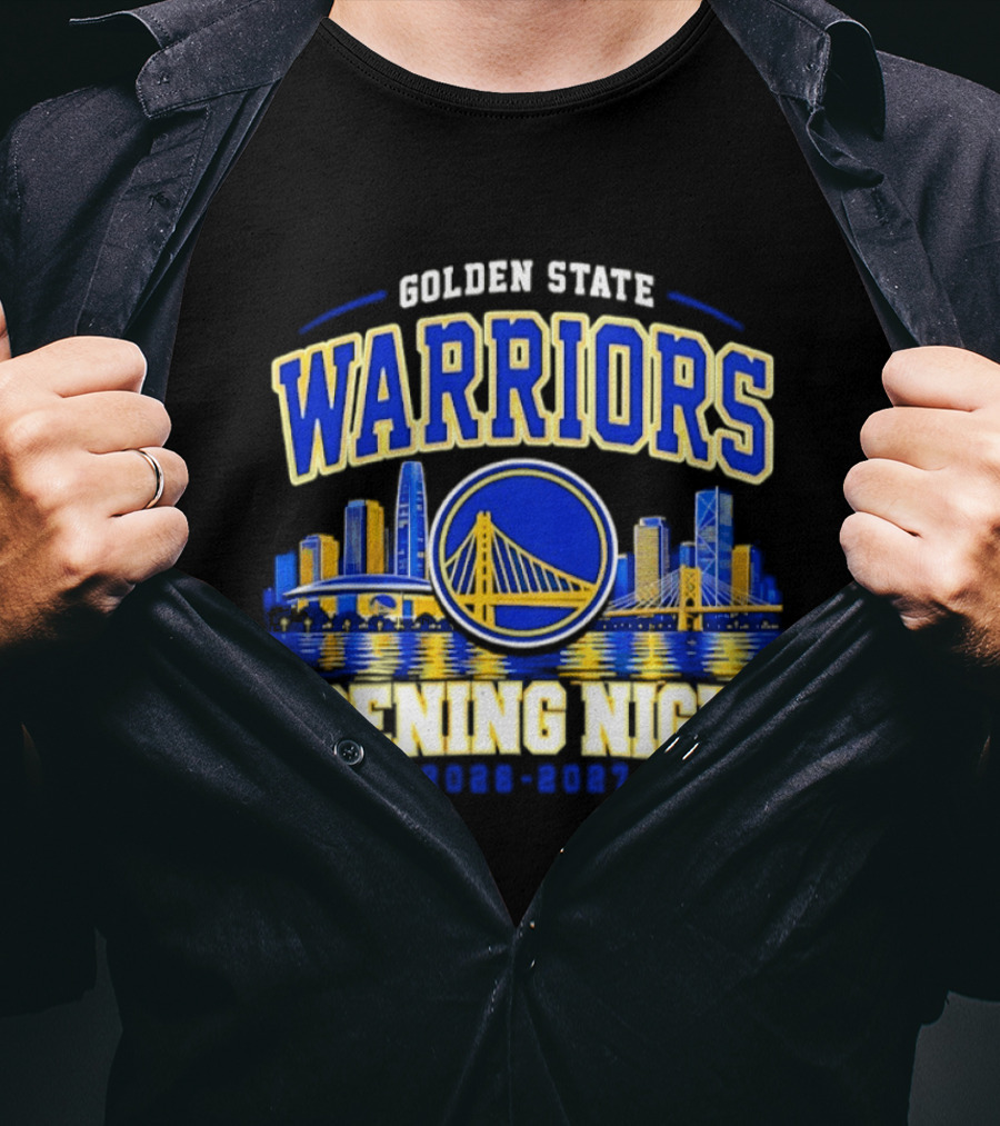 Golden State Warriors Opening Night 2026 2027 City Skyline T-Shirt