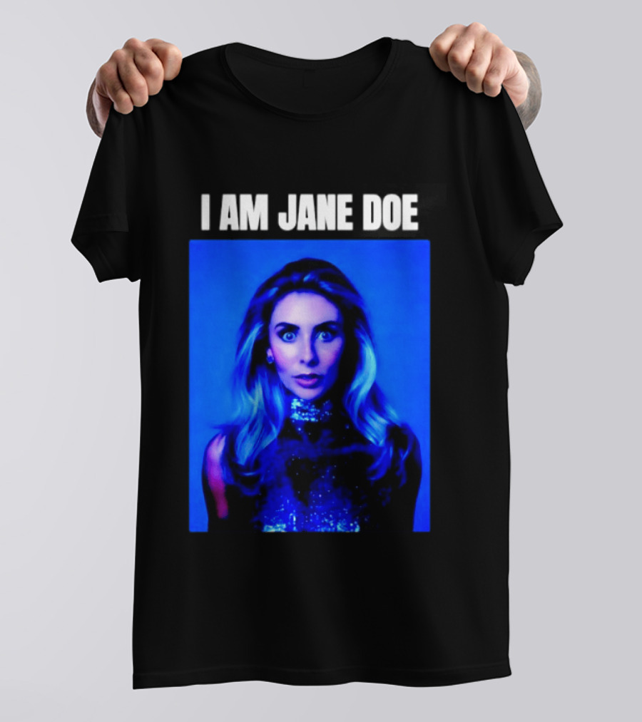I Am Jane Doe Blue Portrait Mystique T-Shirt