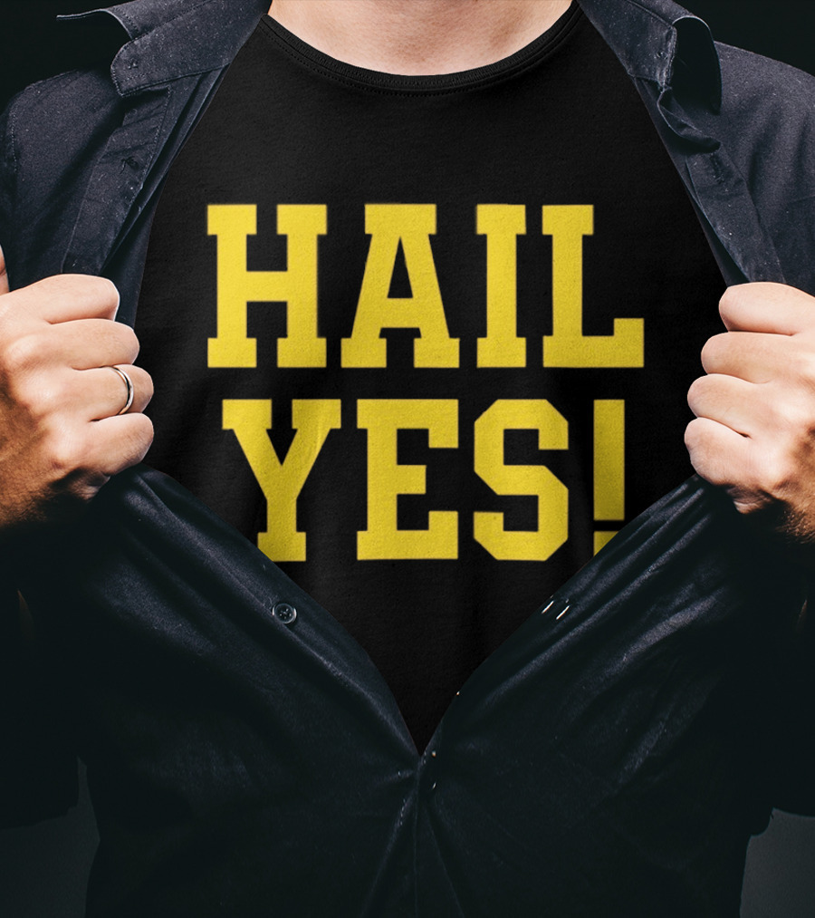 Hail Yes Michigan Wolverines Fan Spirit T-Shirt