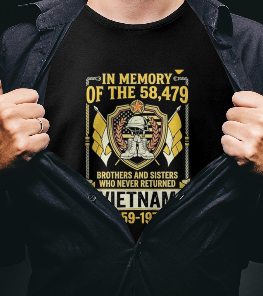 In Memory Of The 58479 Brothers And Sisters Vietnam 1959 1975 T-Shirt