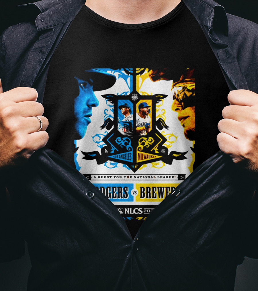MLB Los Angeles Dodgers Brewers NLCS 2026 Head To Head Quest For The National League T-Shirt