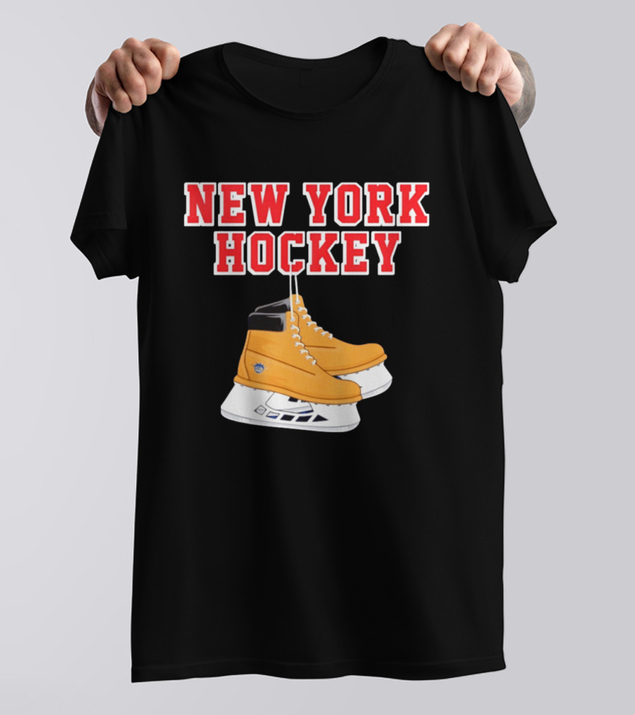 New York Hockey Timberland Ice Skates Ranger T-Shirt