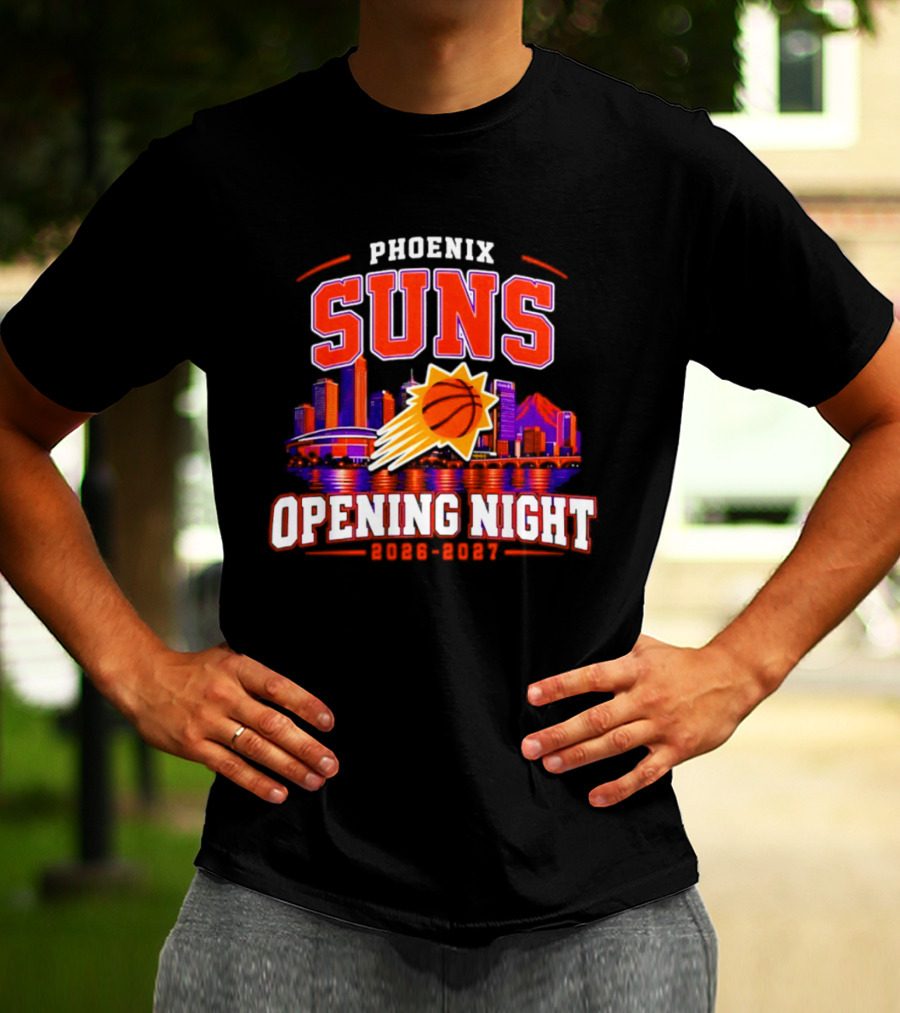 Phoenix Suns Opening Night 2026 2027 City Skyline T-Shirt
