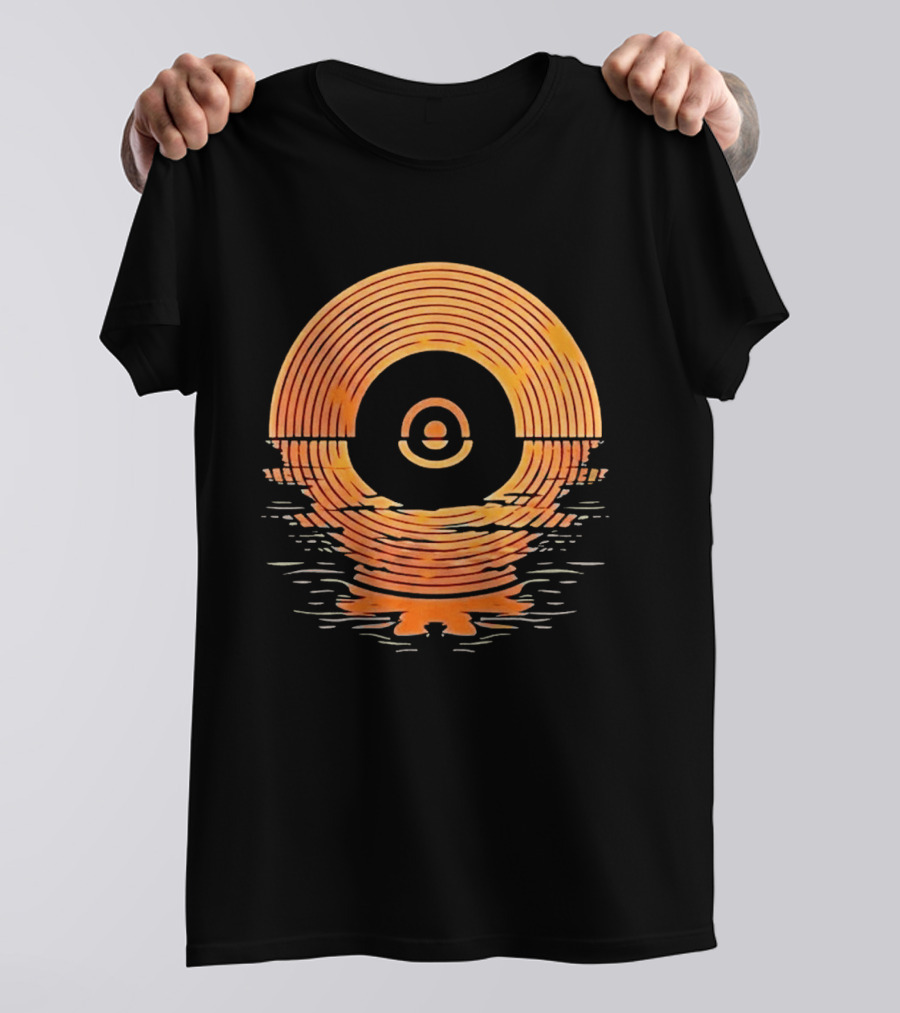 Sunset Vinyl LP Records Reflection Ted Lasso Zelda Southport Tracey Ullman The Departing Lass T-Shirt