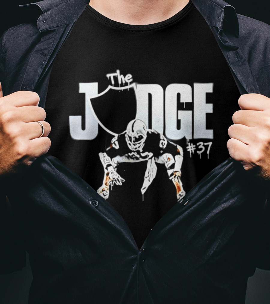 Judge #37 Lester Hayes Las Vegas Raiders Football T-Shirt