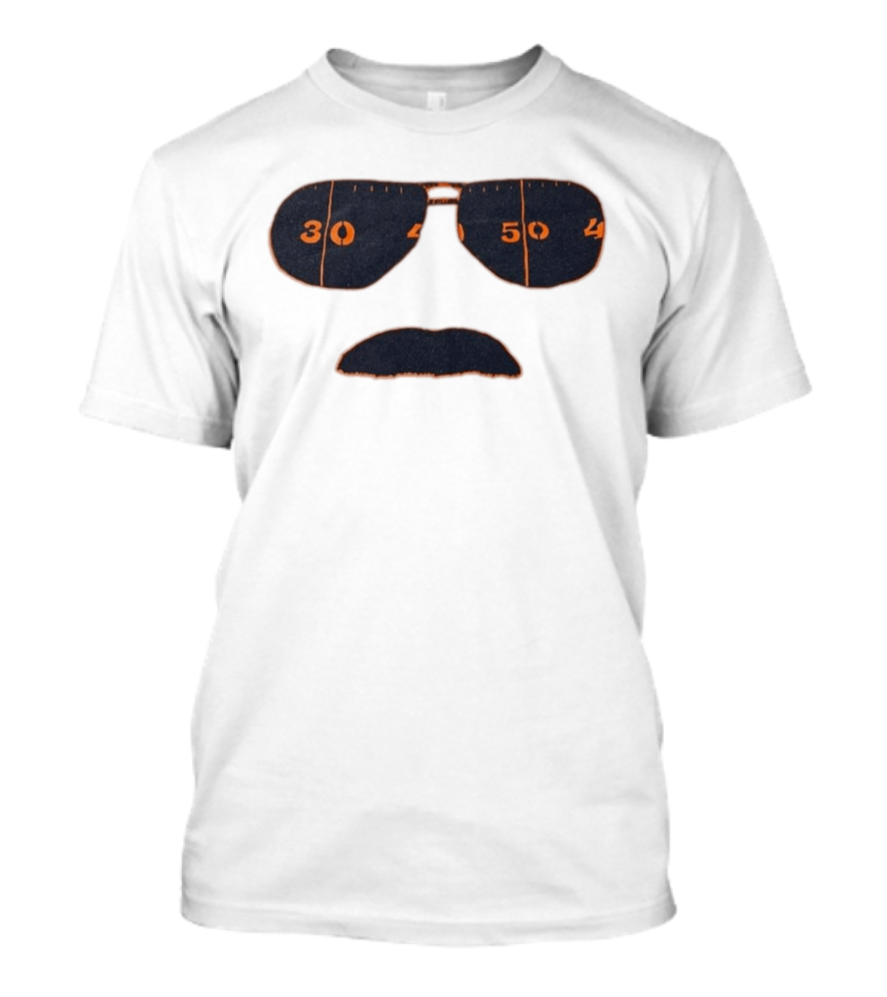 Chicago Bears Mike Ditka Sunglasses Mustache 30 40 50 T-Shirt