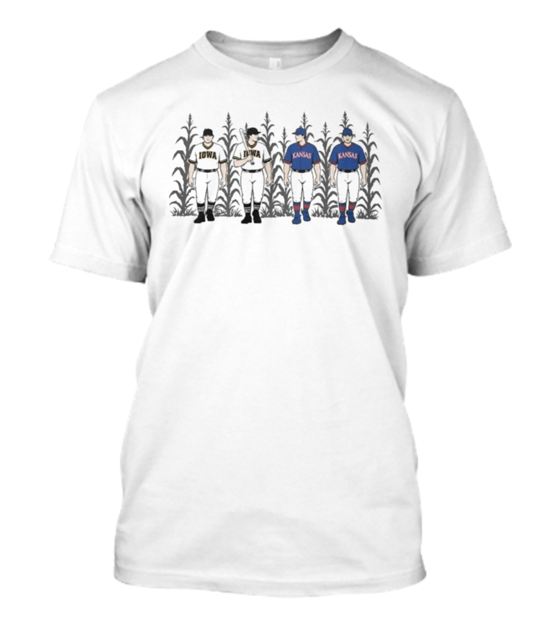 Iowa Kansas Field Of Dreams Baseball Classic Cornfield Players T-Shirt
