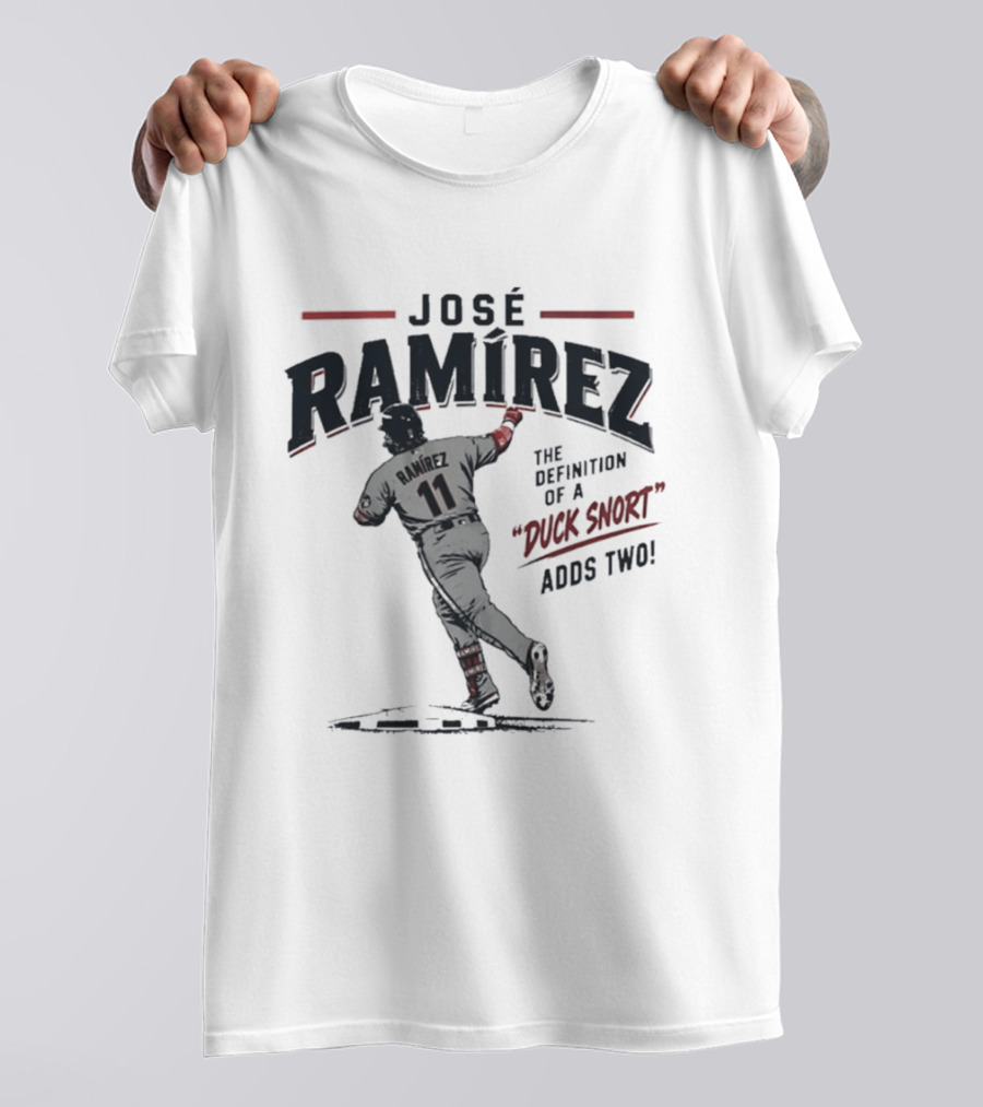 Jose Ramirez 11 The Definition Of A Duck Snort Adds Two T-Shirt