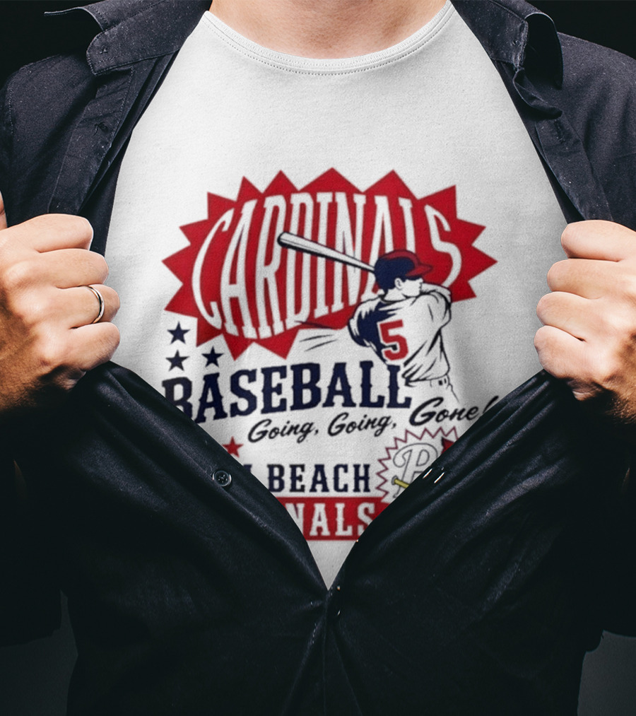 Palm Beach Cardinals Baseball Going Going Gone T-Shirt