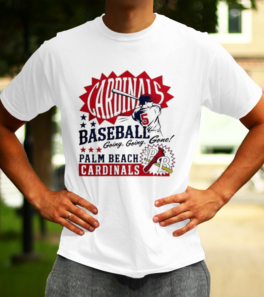 Palm Beach Cardinals Baseball Going Going Gone T-Shirt