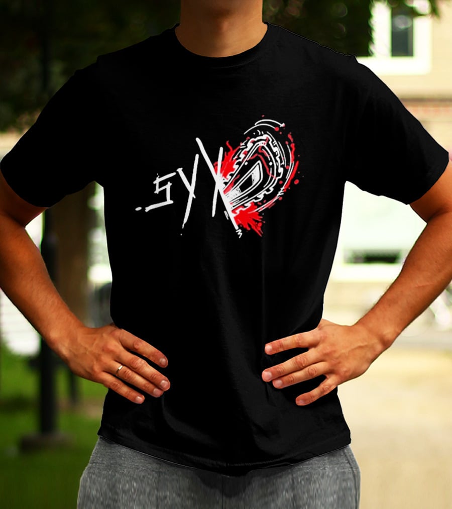 Syx Chainsaw Red Splatter T-Shirt