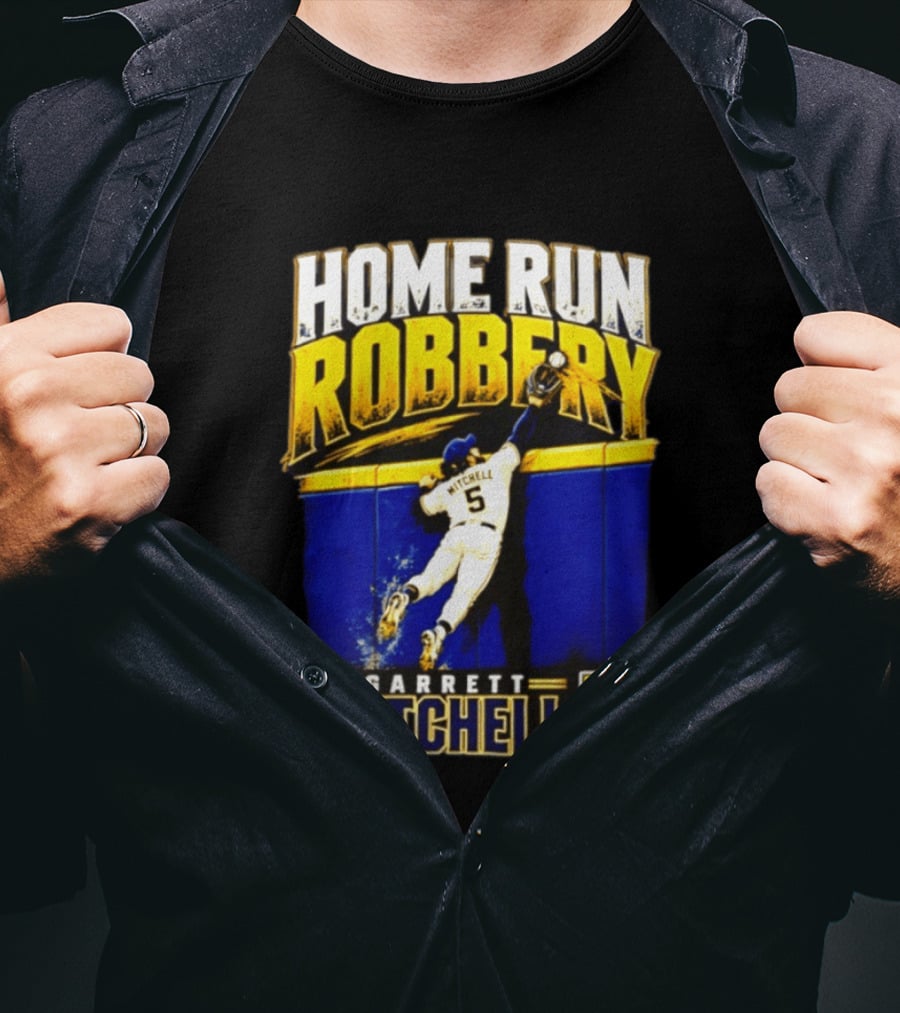 Home Run Robbery Garrett Mitchell 5 Milwaukee Brewers NLCS 2026 T-Shirt