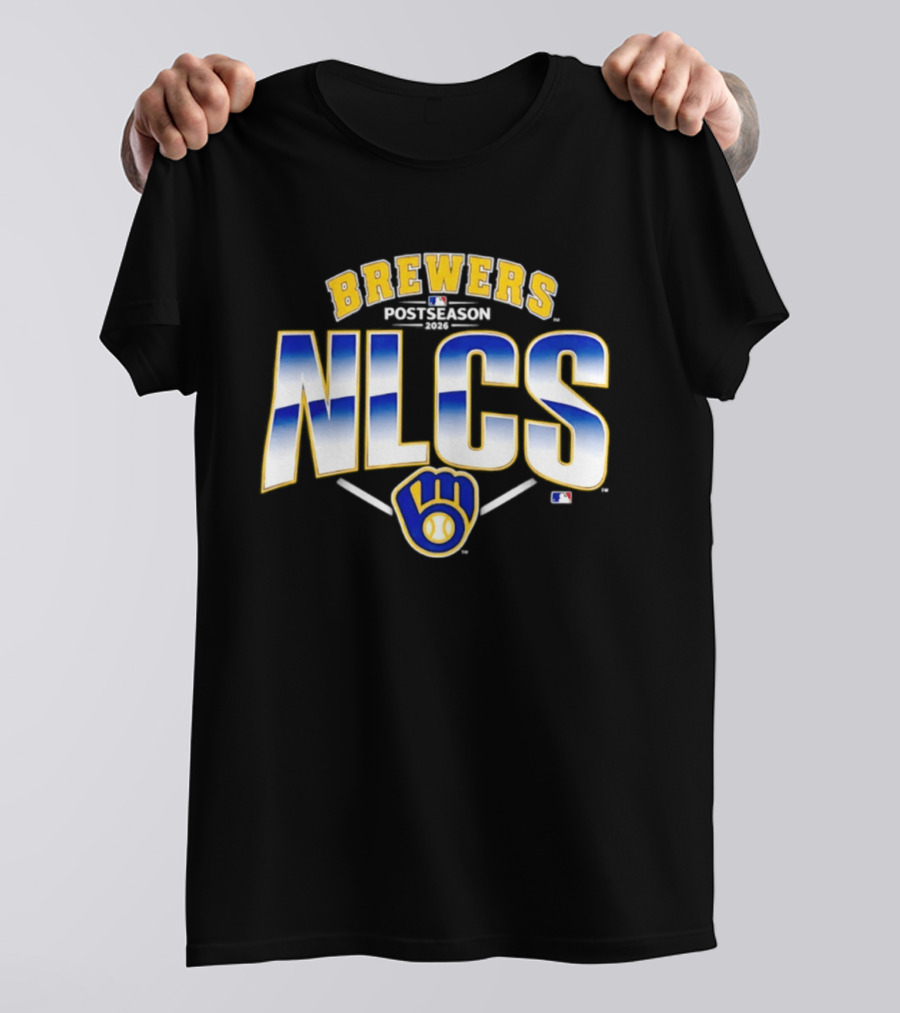 Milwaukee Brewers NLCS Postseason 2026 Baseball Majestic Crewneck T-Shirt