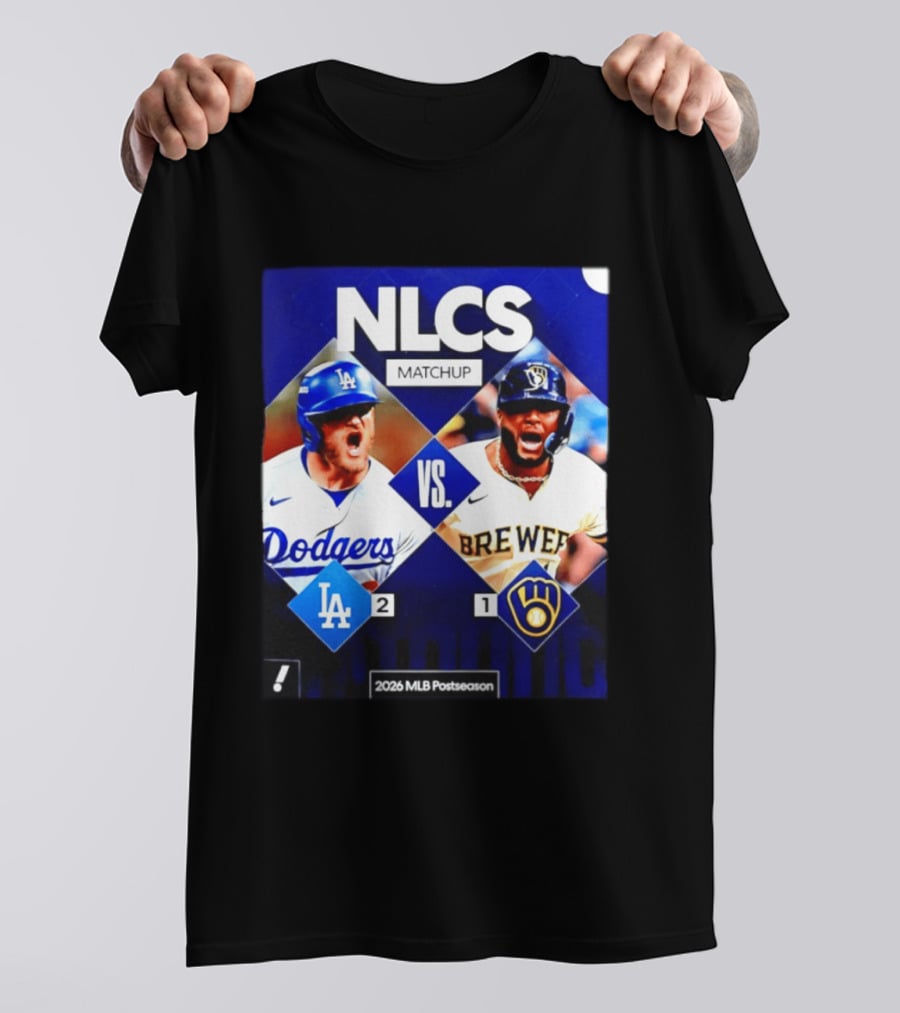 NLCS Matchup Dodgers Vs Brewers 2026 MLB Postseason T-Shirt