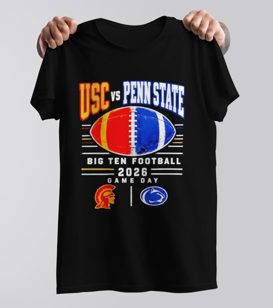 USC Vs Penn State Big Ten Football 2026 Game Day T-Shirt