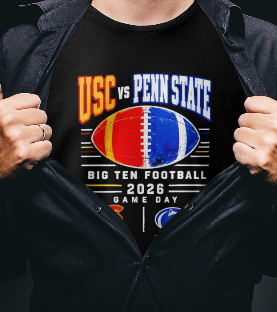 USC Vs Penn State Big Ten Football 2026 Game Day T-Shirt