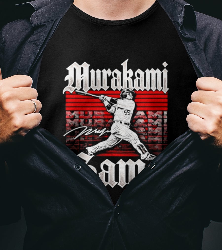 Murakami Sama Chicago White Sox 2026 Postseason Slugger Swing T-Shirt