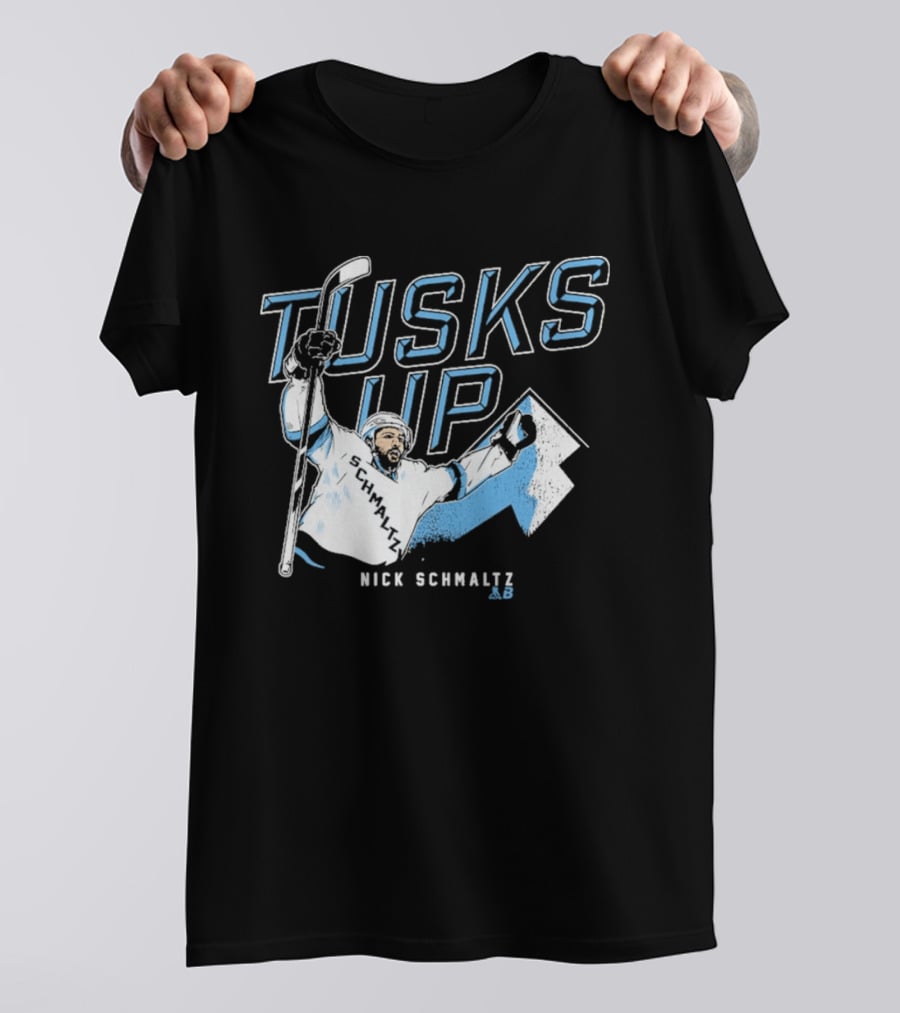 Nick Schmaltz Tusks Up Hockey Celebration T-Shirt
