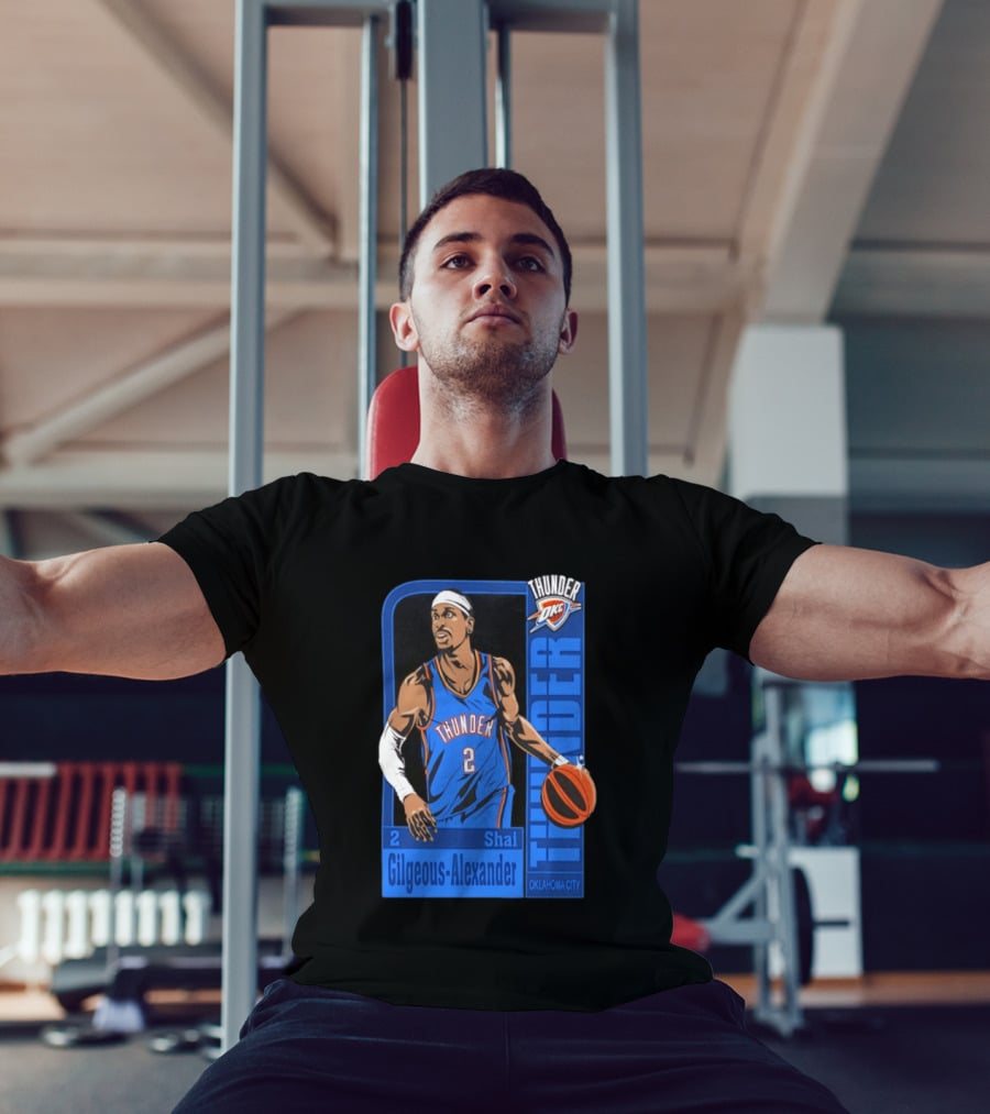 Oklahoma City Thunder Shai Gilgeous Alexander Number 2 NBA 2026 T-Shirt