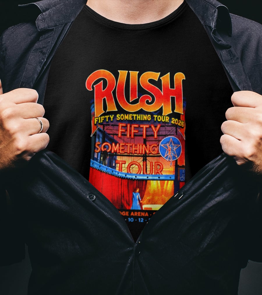 Rush Fifty Something Tour 2026 Climate Pledge Arena Seattle October 10 12 2026 T-Shirt