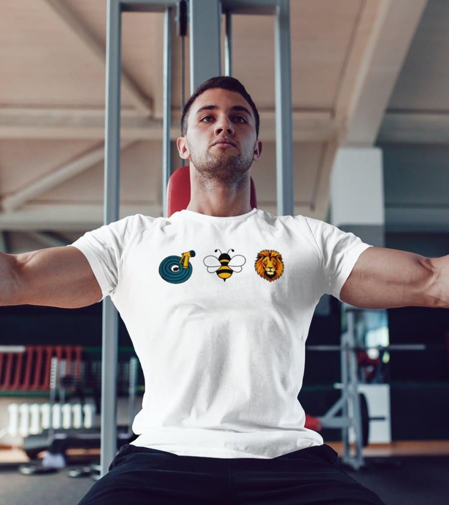 Hose Bee Lion Rebus Puzzle Bumblebee Wordplay T-Shirt