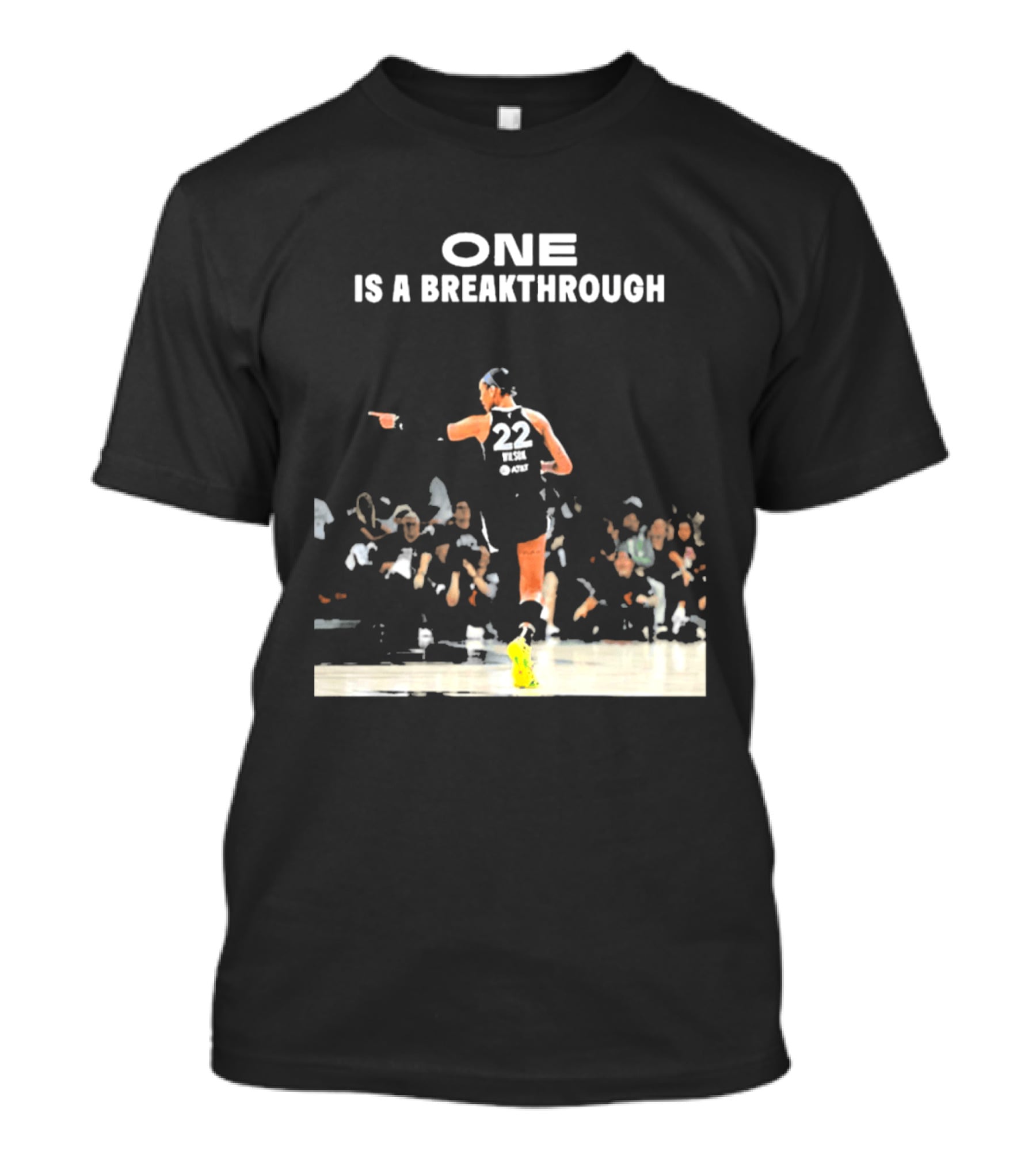 A'ja Wilson 22 One Is A Breakthrough Las Vegas Aces WNBA T-Shirt