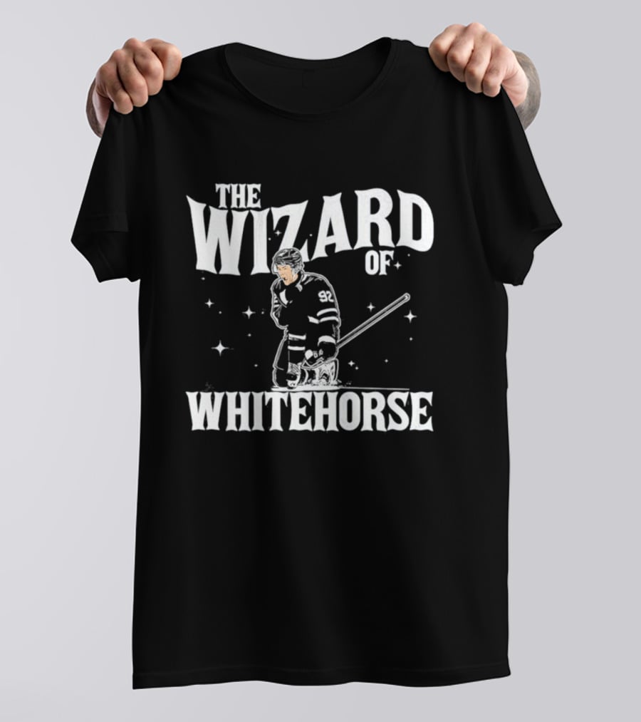 The Wizard Of Whitehorse Hockey Player T-Shirt