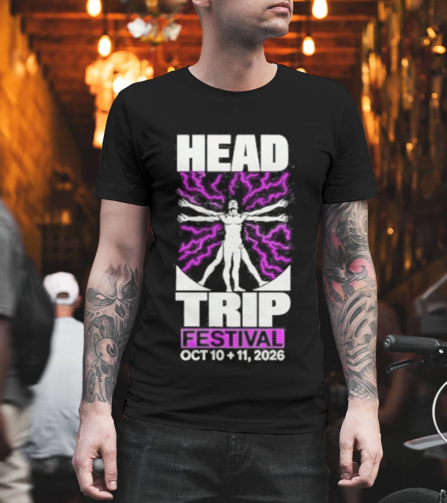 Head Trip Festival Electric Man Oct 13 14 2023 T-Shirt