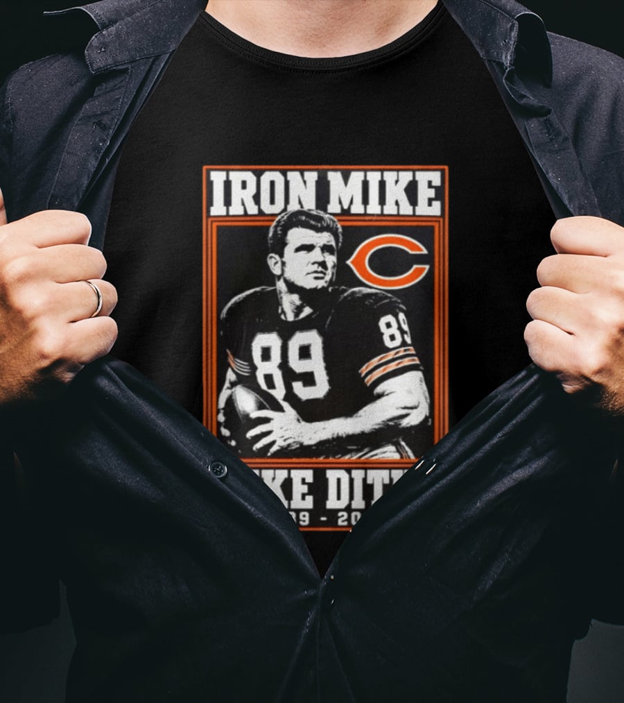 Iron Mike Ditka 89 Chicago Bears NFL Legend 1939 2026 T-Shirt