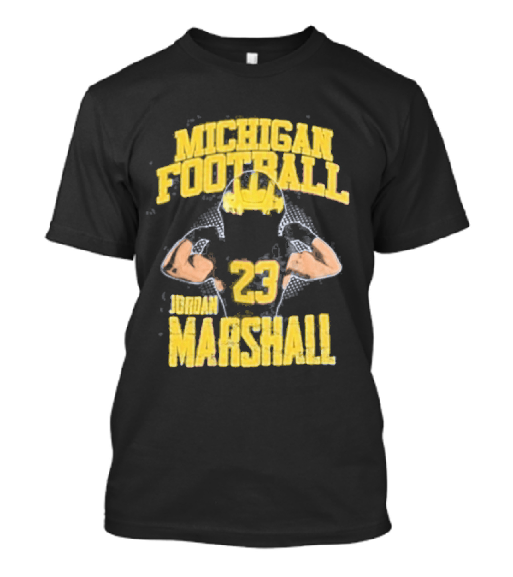 Jordan Marshall 23 Michigan Football Wolverines NIL Player T-Shirt