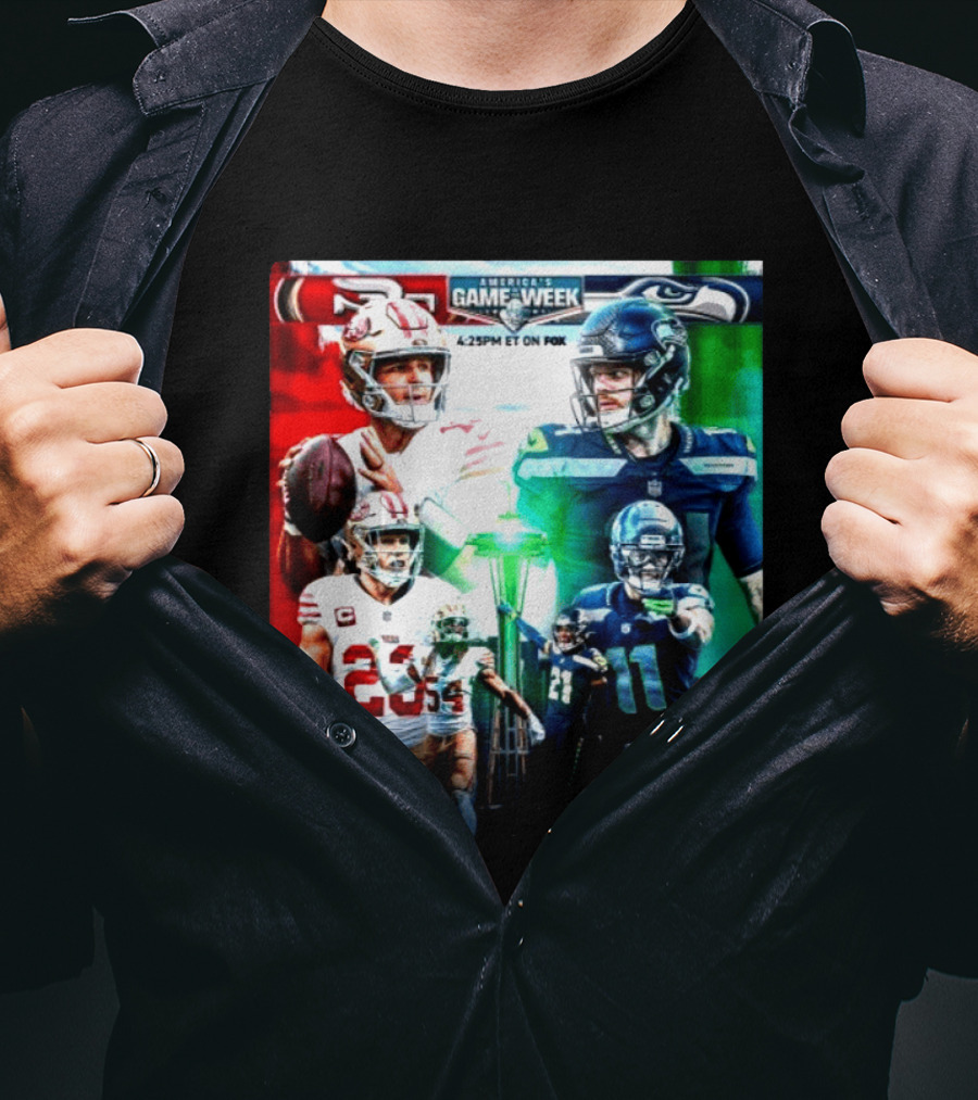 San Francisco 49ers Vs Seattle Seahawks America's Game Of The Week 2026 NFC West Showdown On Fox 4:25PM ET T-Shirt