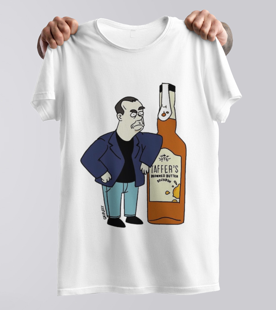 Jon Taffer Cartoon Browning Butter Bourbon Bar Rescue T-Shirt
