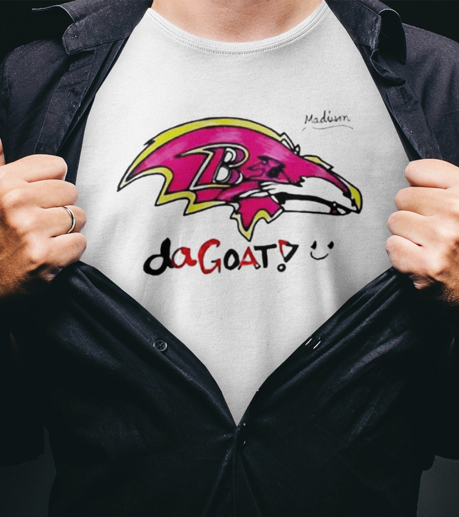Madison B25 Pink Raven Da GOAT Smiley T-Shirt