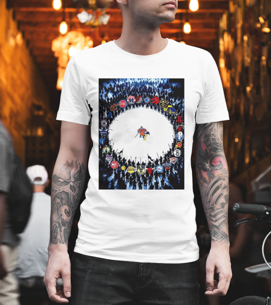 New York Knicks NBA Opponents Rivalry Battle Meme T-Shirt