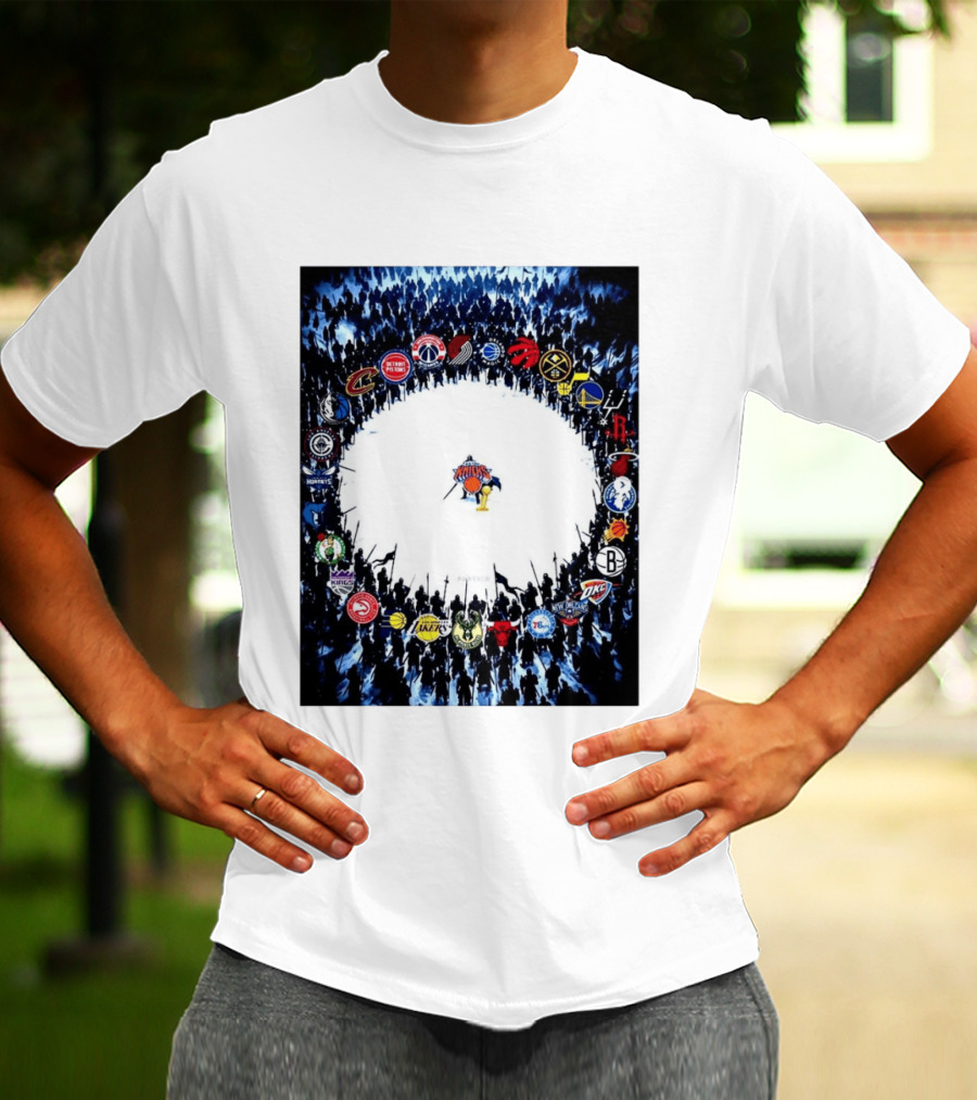 New York Knicks NBA Opponents Rivalry Battle Meme T-Shirt