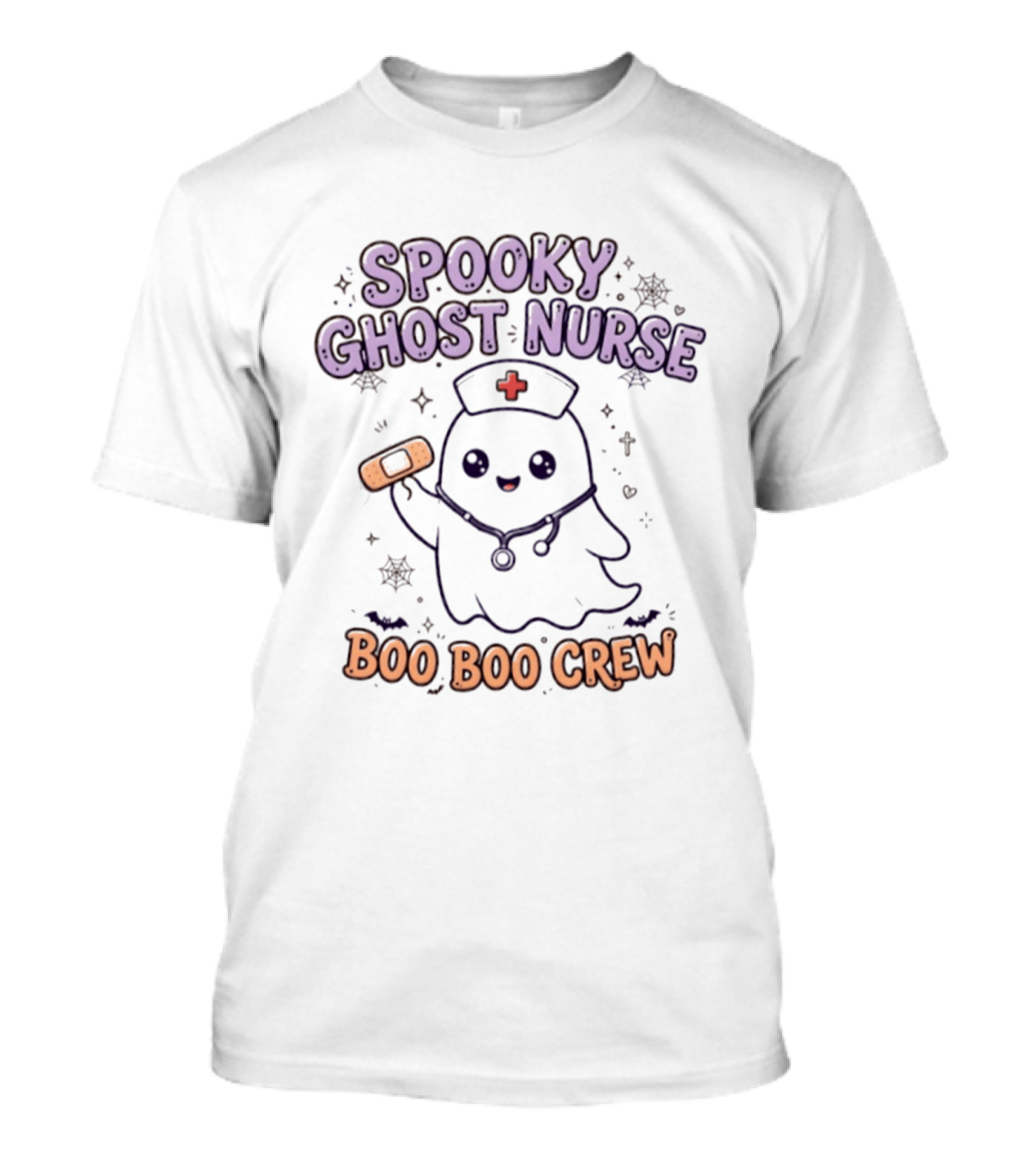 Spooky Ghost Nurse Boo Boo Crew Halloween 2026 T-Shirt