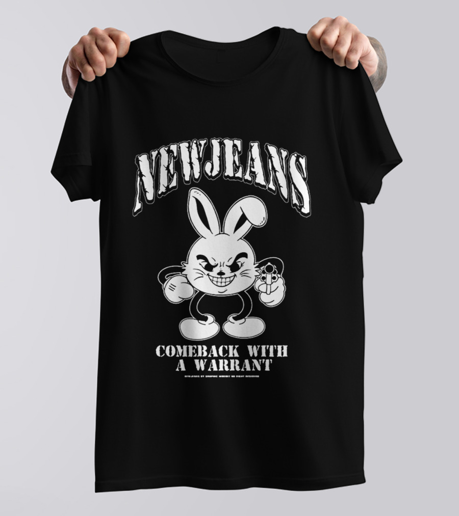 New Jeans Comeback With A Warrant Mischievous Bunny T-Shirt