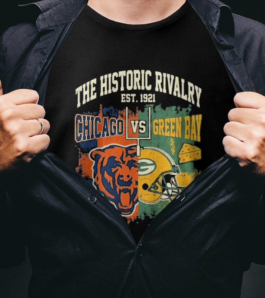 The Historic Rivalry Chicago Vs Green Bay Est 1921 T-Shirt