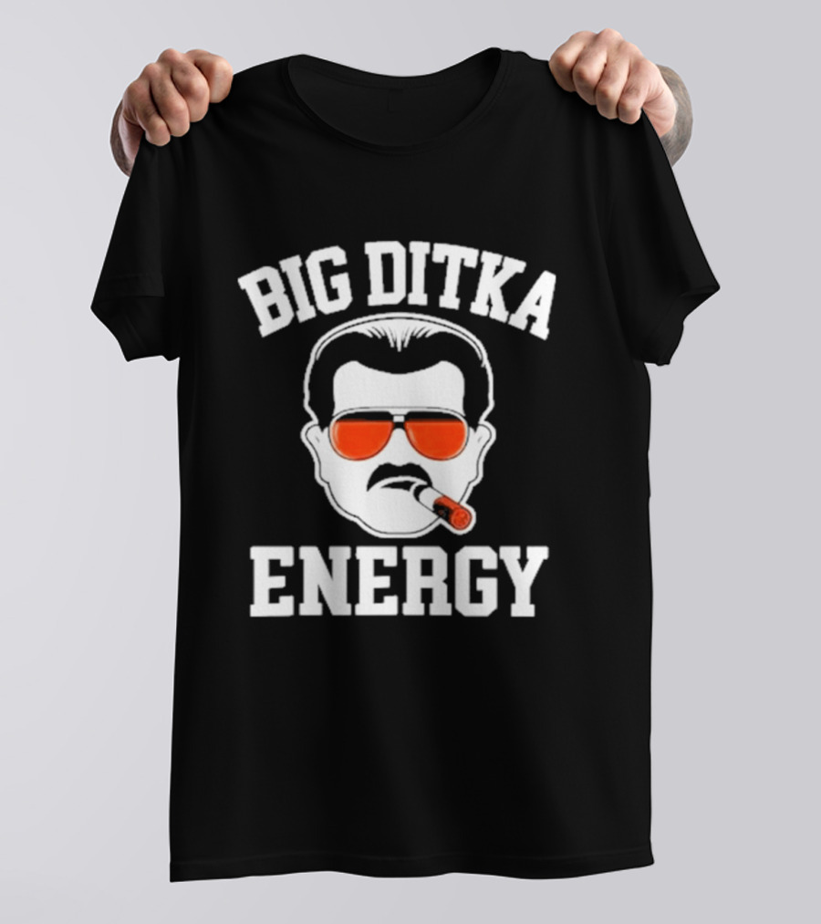 Big Ditka Energy Sunglasses Cigar Head T-Shirt