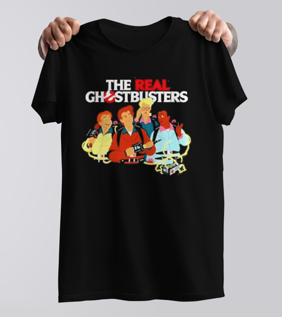 The Real Ghostbusters Investigators Retrokid Store Classic 80s Cartoon Team T-Shirt