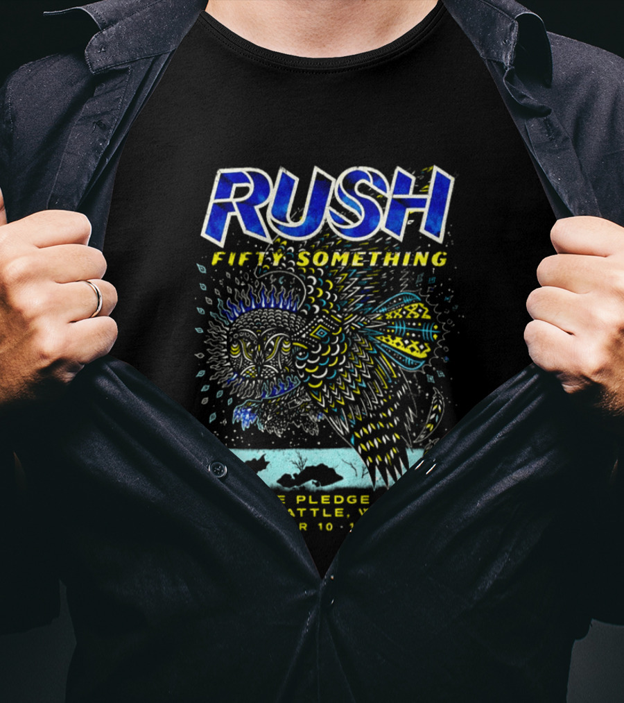 Rush Fifty Something Live At Climate Pledge Arena Seattle WA October 10 12 2026 Owl T-Shirt