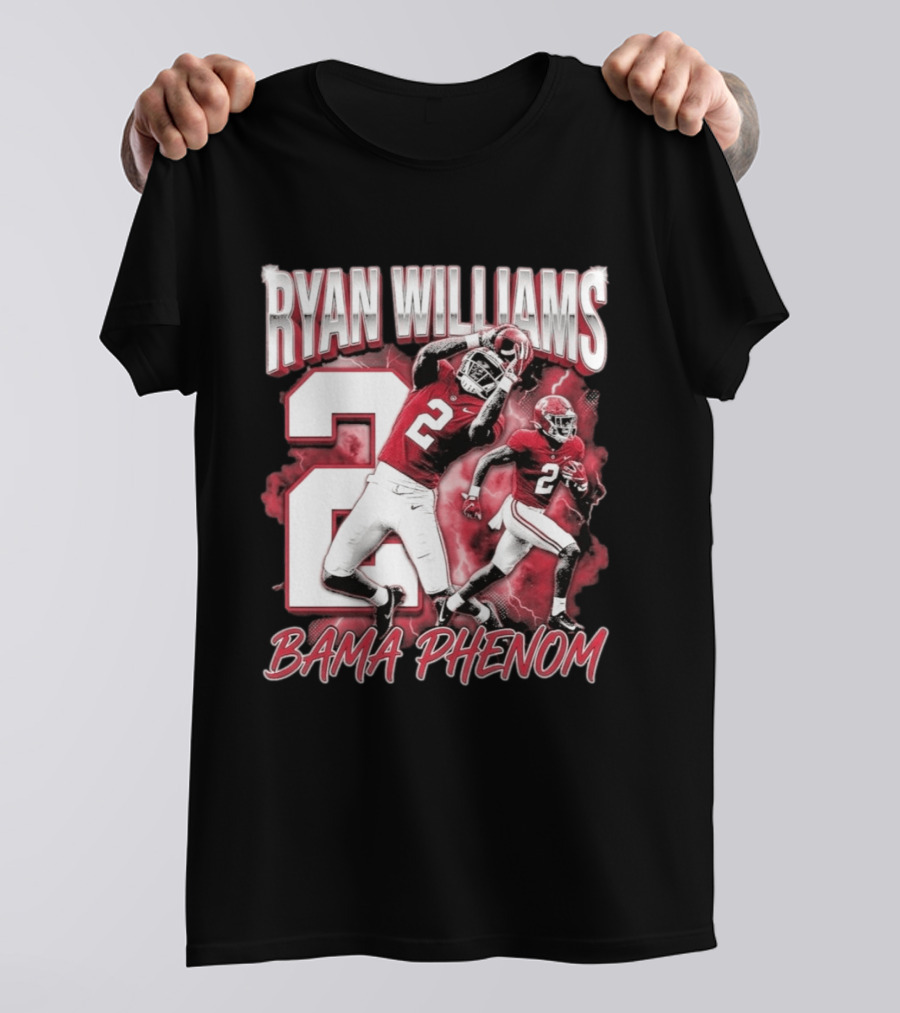 Ryan Williams Number 2 Bama Phenom Football T-Shirt