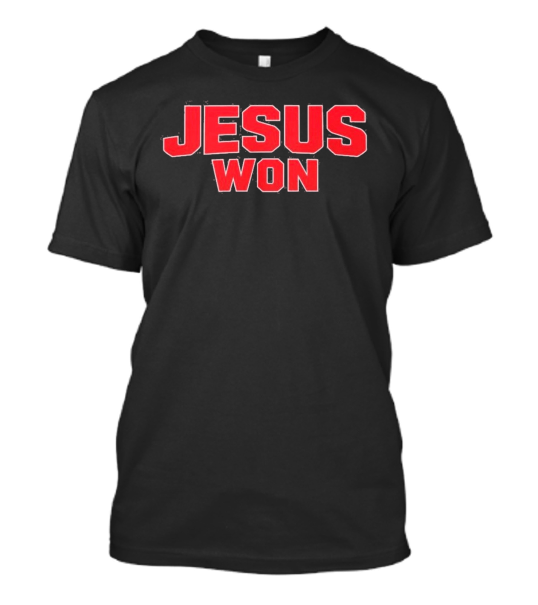 Carson Hinzman Jesus Won Christian Message T-Shirt