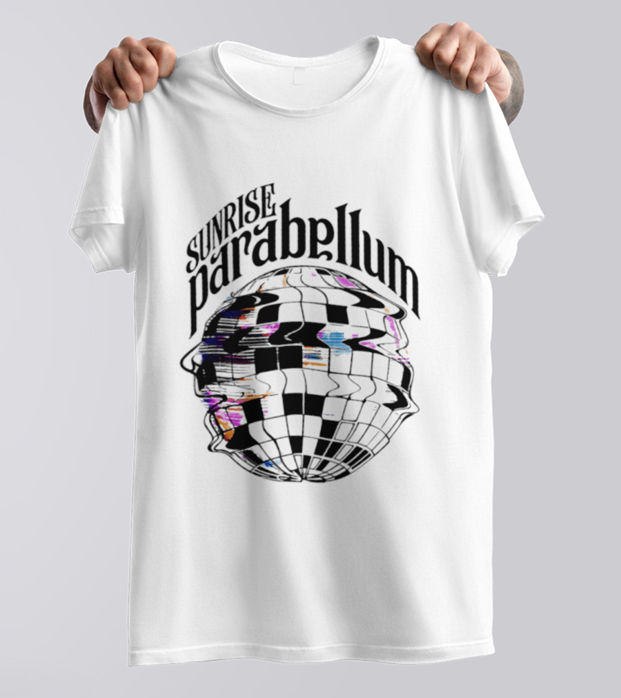 Sunrise Parabellum Glitch Disco Ball Retro Psychedelic Aesthetic T-Shirt