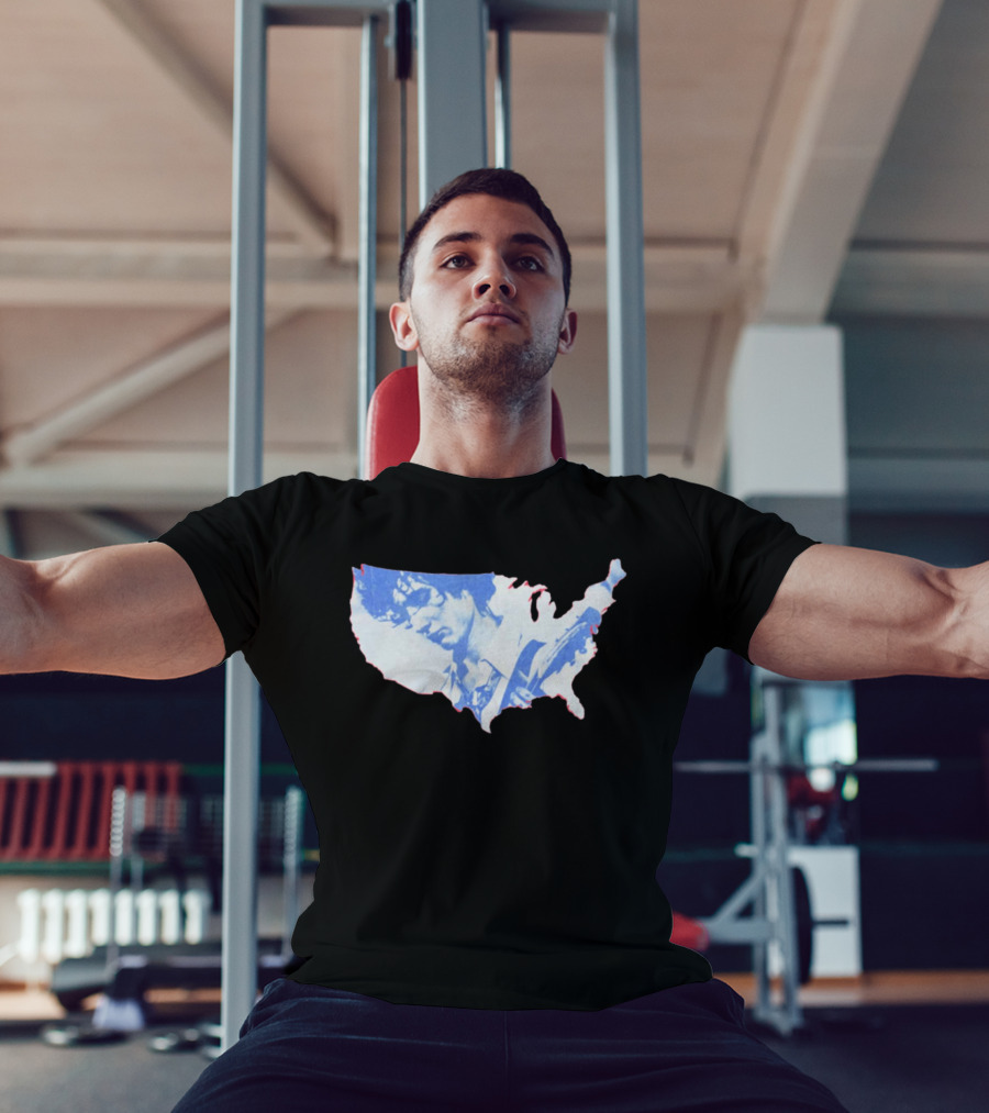 Sombr 2026 You Are The Reason Tour America USA Guitarist Map T-Shirt