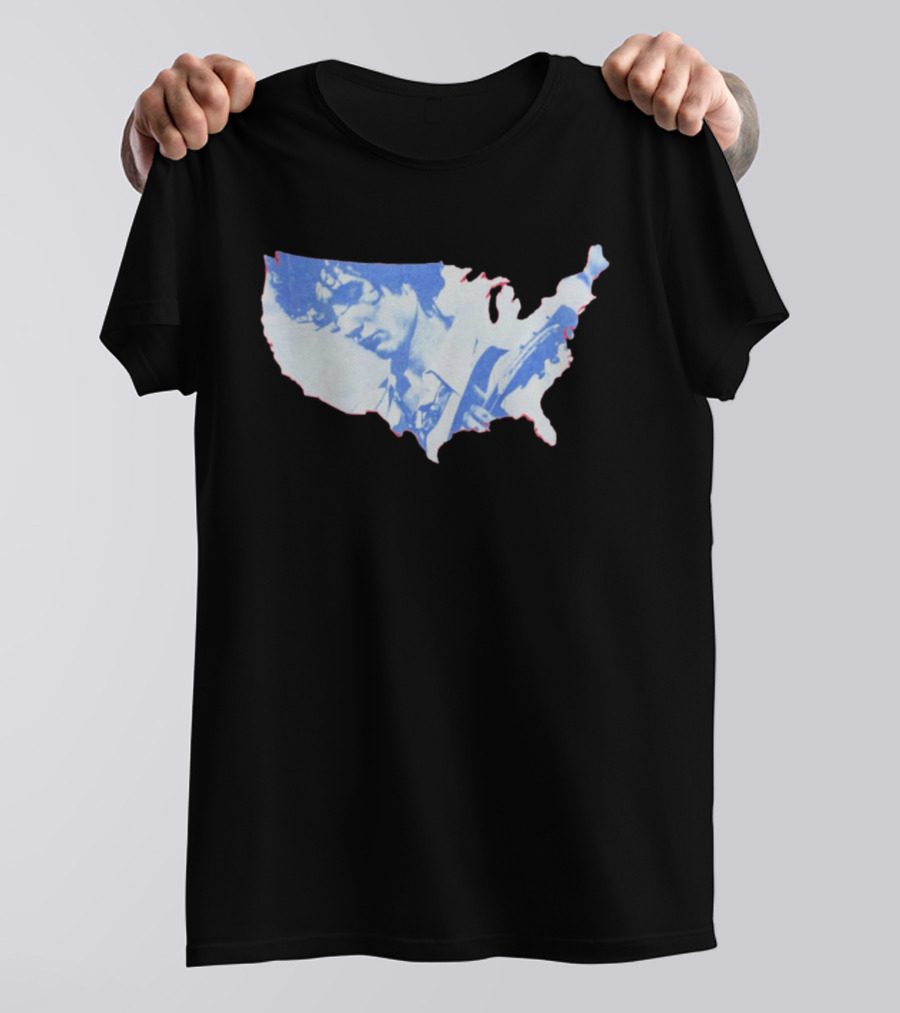 Sombr 2026 You Are The Reason Tour America USA Guitarist Map T-Shirt