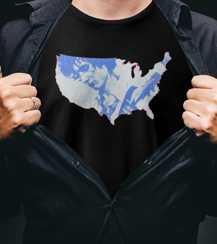 Sombr 2026 You Are The Reason Tour America USA Guitarist Map T-Shirt
