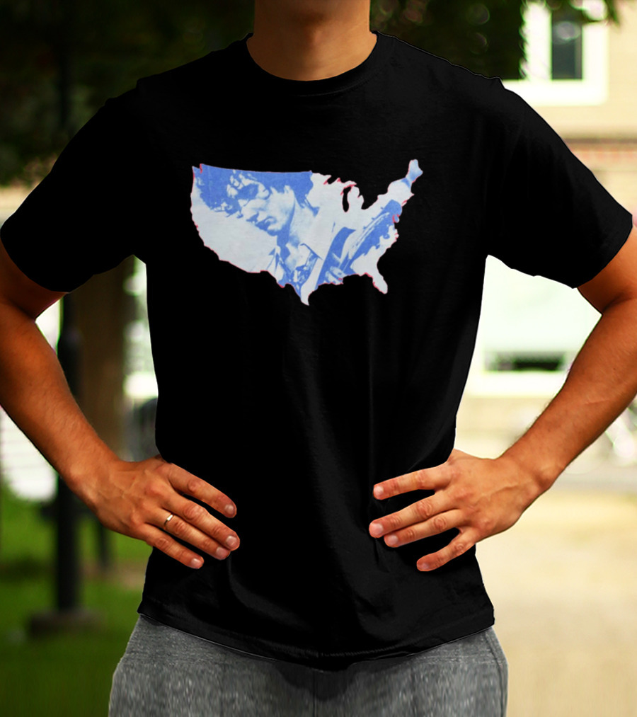 Sombr 2026 You Are The Reason Tour America USA Guitarist Map T-Shirt