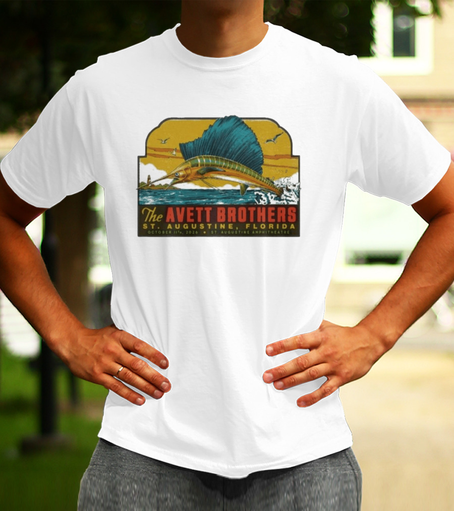 The Avett Brothers St. Augustine Florida October 11 2026 Amphitheatre Tour T-Shirt